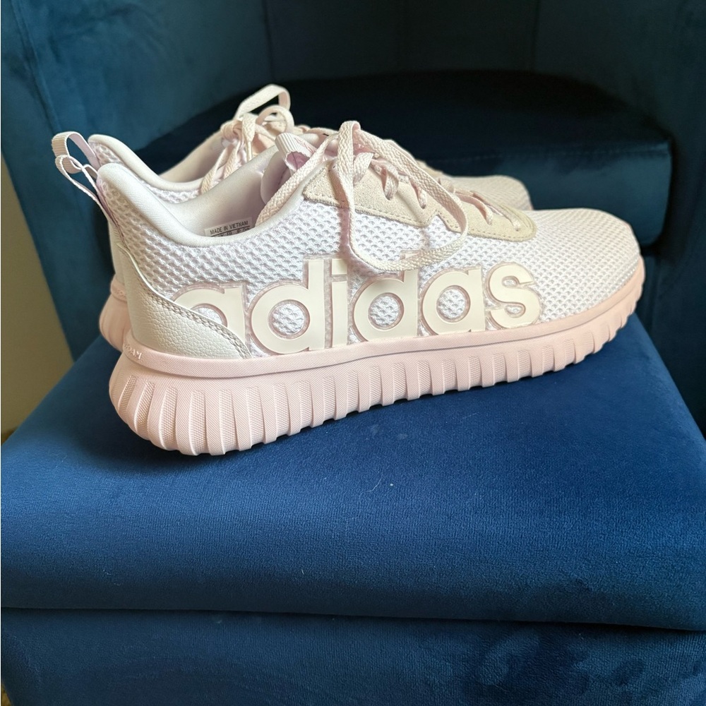 adidas Pale Pink Mesh Running Shoes